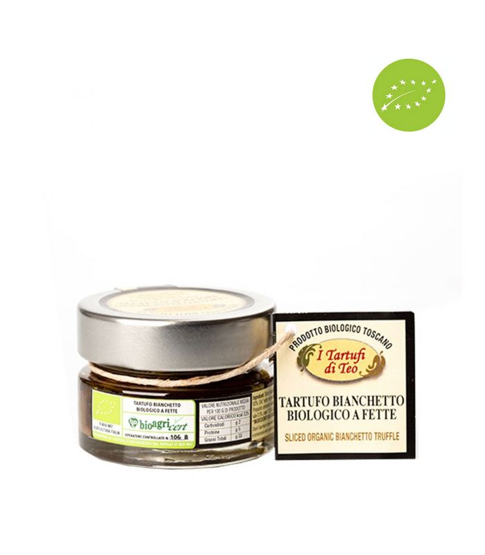 Sliced Organic Bianchetto truffle