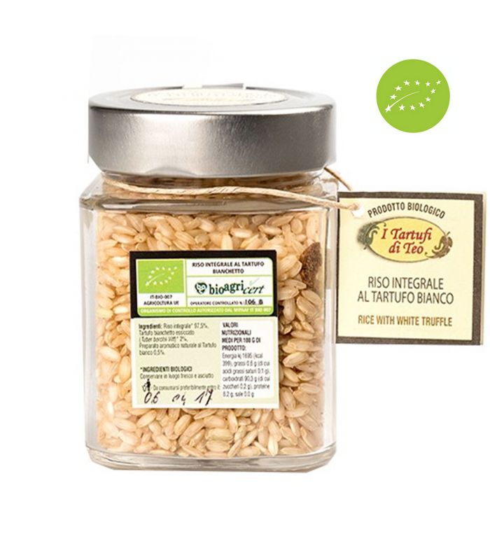 Organic brown rice with white truffle